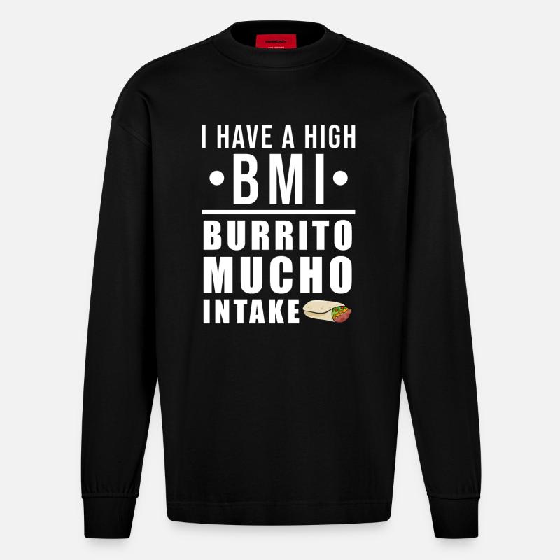 Burrito - Heavyweight Oversized Organic Langarmshirt Made in EU - SOLID BLACK