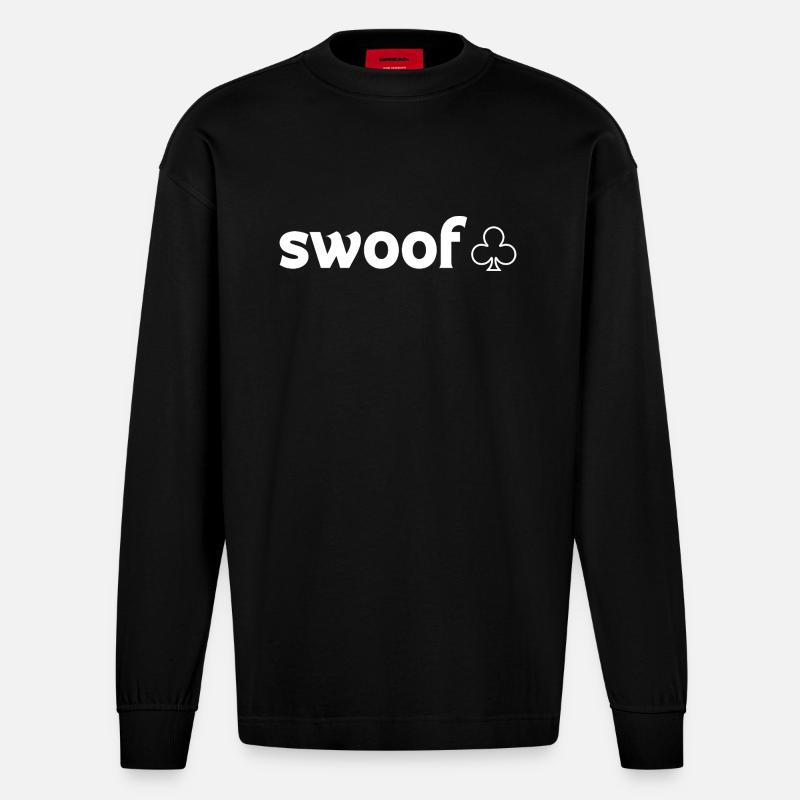 Malheureusement, l’image de design manque - Manches longues bio épais oversize fabriqué en UE - SOLID BLACK