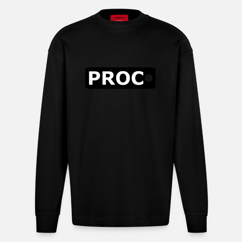ProcDOT - Visual Malware Analysis - Heavyweight Oversized Organic Langarmshirt Made in EU - SOLID BLACK