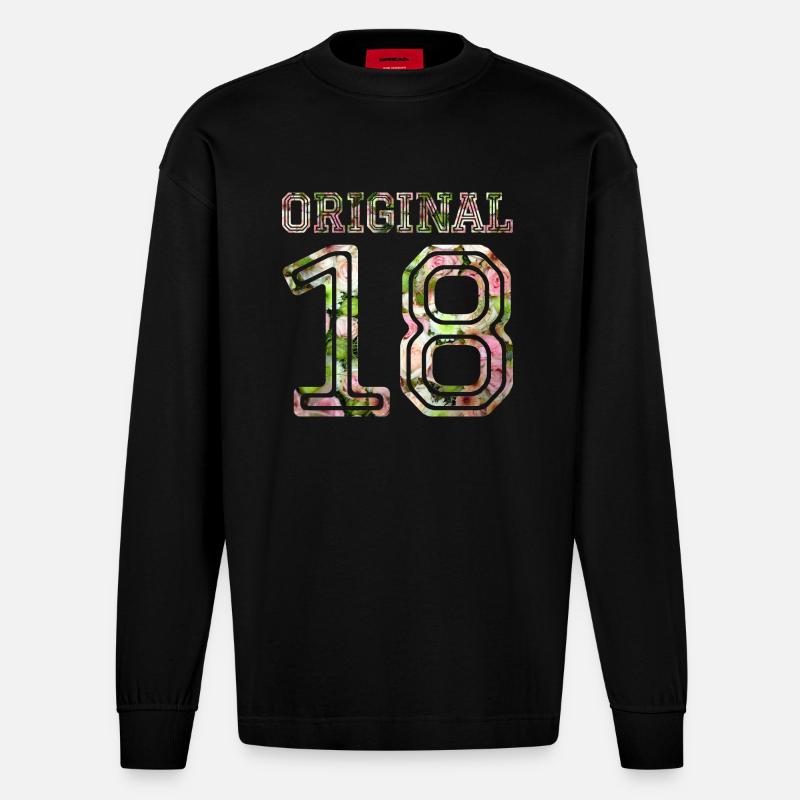 18 - Manches longues bio épais oversize fabriqué en UE - SOLID BLACK