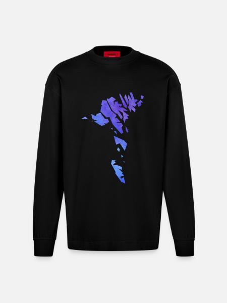 faroe - Heavyweight Oversized Organic Longsleeve Shirt Made in EU - SOLID BLACK
