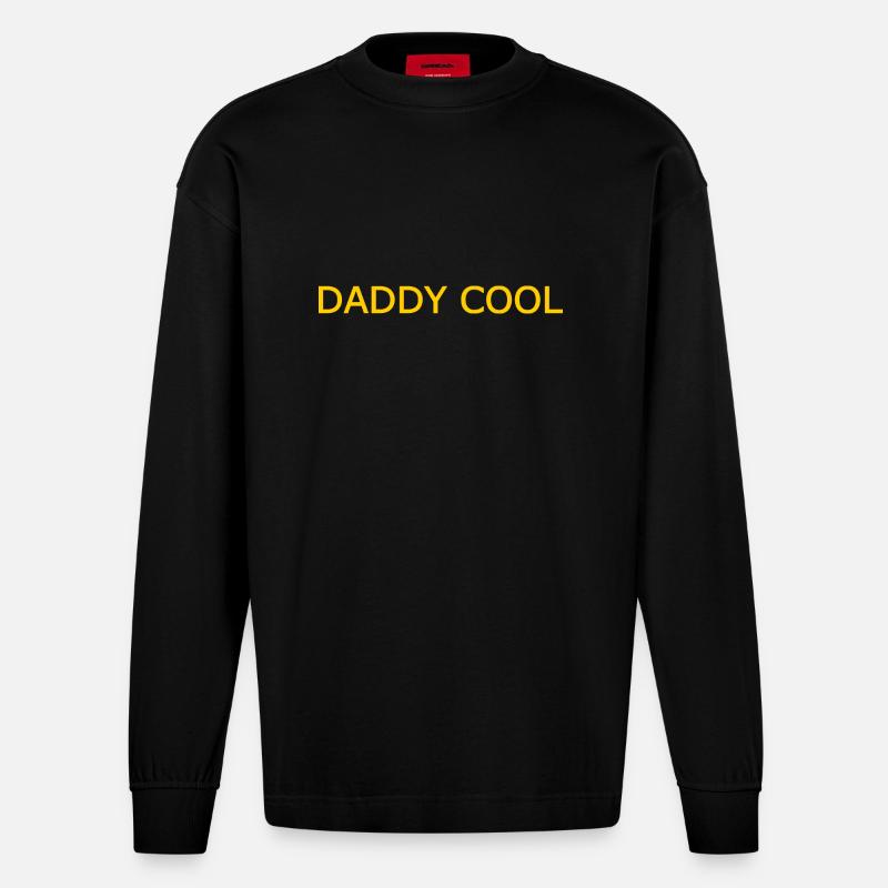 Daddy cool - Manches longues bio épais oversize fabriqué en UE - SOLID BLACK