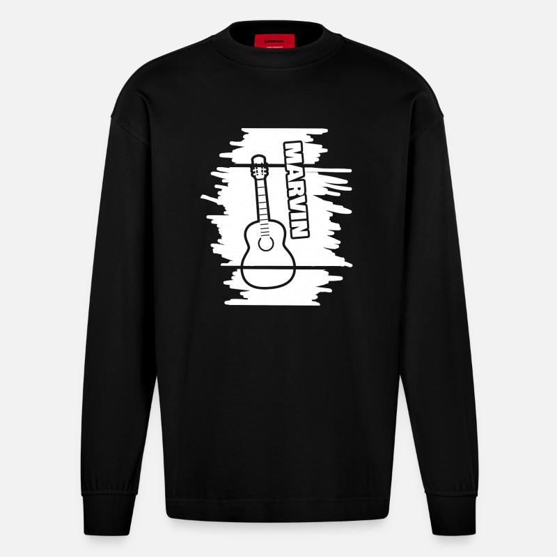 Marvin - Heavyweight Oversized Organic Langarmshirt Made in EU - SOLID BLACK