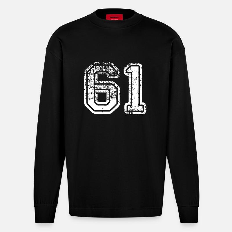 61 - Heavyweight Oversized Organic Langarmshirt Made in EU - SOLID BLACK