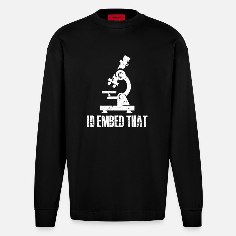 I'd embed that - Heavyweight Oversized Organic Langarmshirt Made in EU - SOLID BLACK