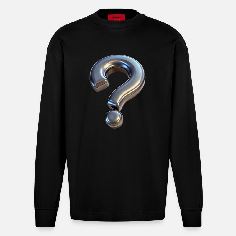 FRAGE - Heavyweight Oversized Organic Langarmshirt Made in EU - SOLID BLACK