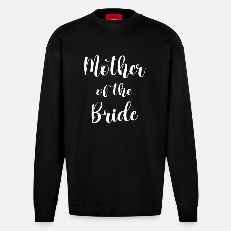 Mère De La Mariée - Manches longues bio épais oversize fabriqué en UE - SOLID BLACK