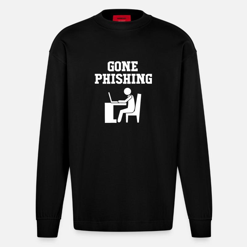 Cybersecurity Cyber Programmer Hacker - Heavyweight Oversized Organic Longsleeve Shirt Made in EU - SOLID BLACK