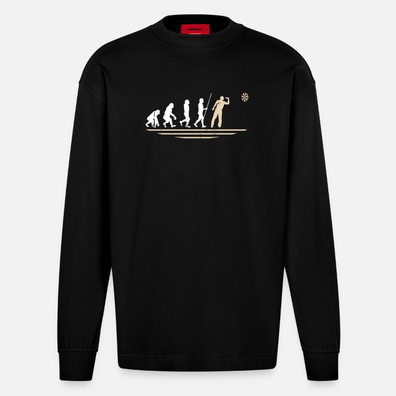 Dart d’art Dart d’évolution - Manches longues bio épais oversize fabriqué en UE - SOLID BLACK