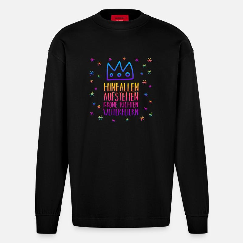 Costume de carnaval Carnaval - Manches longues bio épais oversize fabriqué en UE - SOLID BLACK