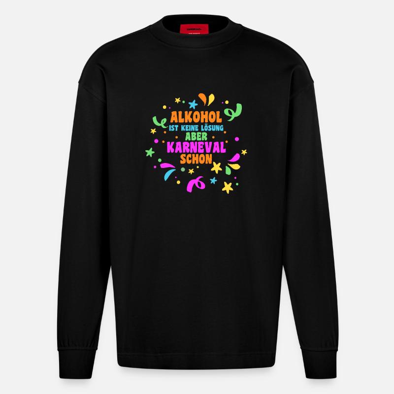 Costume de carnaval Carnaval - Manches longues bio épais oversize fabriqué en UE - SOLID BLACK