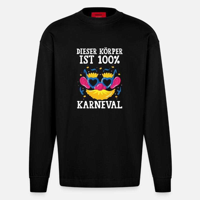 Costume de carnaval Carnaval - Manches longues bio épais oversize fabriqué en UE - SOLID BLACK