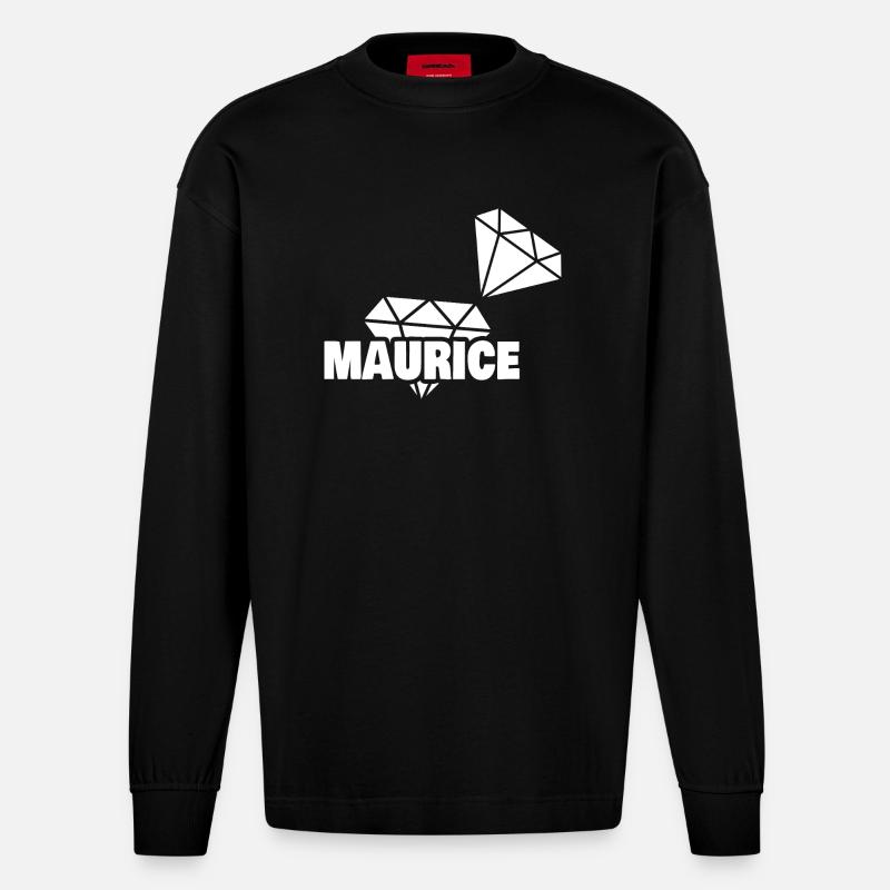 Kostbar Maurice - Heavyweight Oversized Organic Langarmshirt Made in EU - SOLID BLACK
