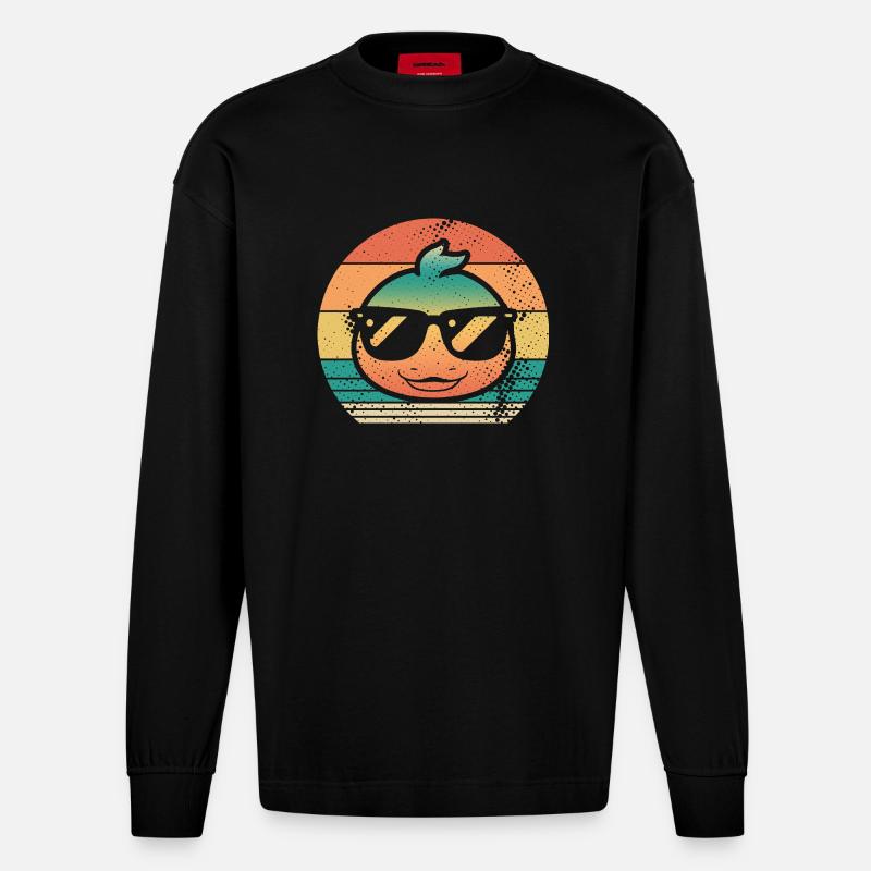 Enten - Heavyweight Oversized Organic Langarmshirt Made in EU - SOLID BLACK
