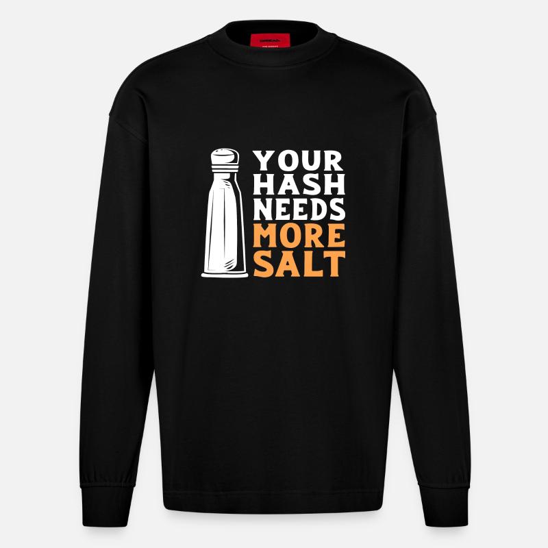 Cybersecurity Cyber Programmer Hacker - Heavyweight Oversized Organic Longsleeve Shirt Made in EU - SOLID BLACK