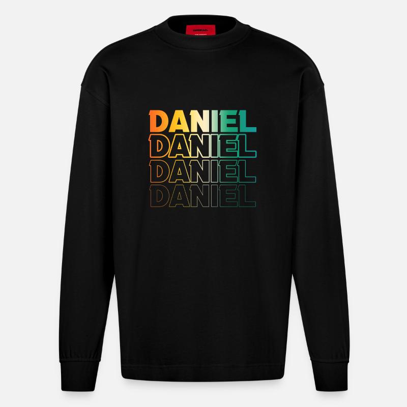Daniel - Heavyweight Oversized Organic Langarmshirt Made in EU - SOLID BLACK