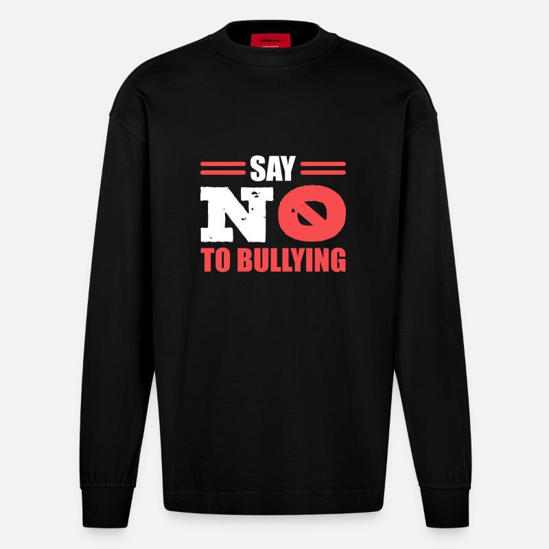 Mobbing - Heavyweight Oversized Organic Langarmshirt Made in EU - SOLID BLACK