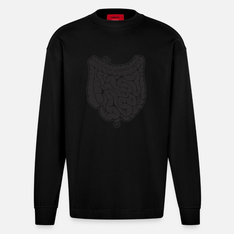 Holy Shit - Heavyweight Oversized Organic Langarmshirt Made in EU - SOLID BLACK
