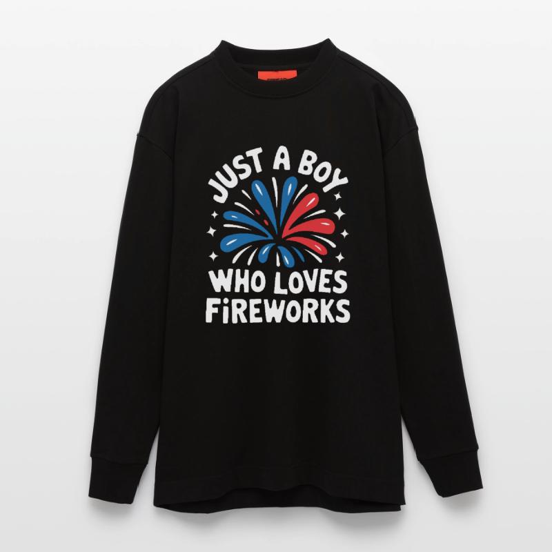 Pyrotechnics Fireworks Pyrotechnics Heavyweight Oversized Organic Longsleeve Shirt Made in EU