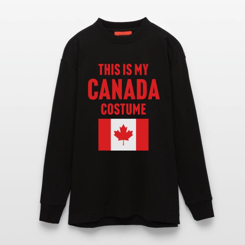 Ce costume de mon Canada Manches longues bio épais oversize fabriqué en UE