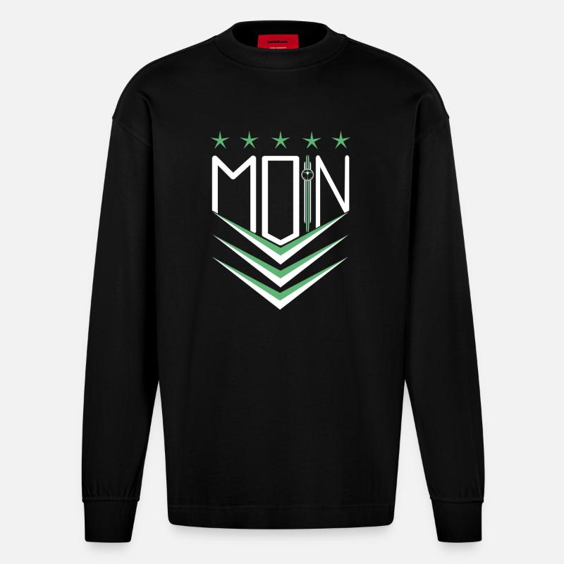 moin moin - Heavyweight Oversized Organic Langarmshirt Made in EU - SOLID BLACK