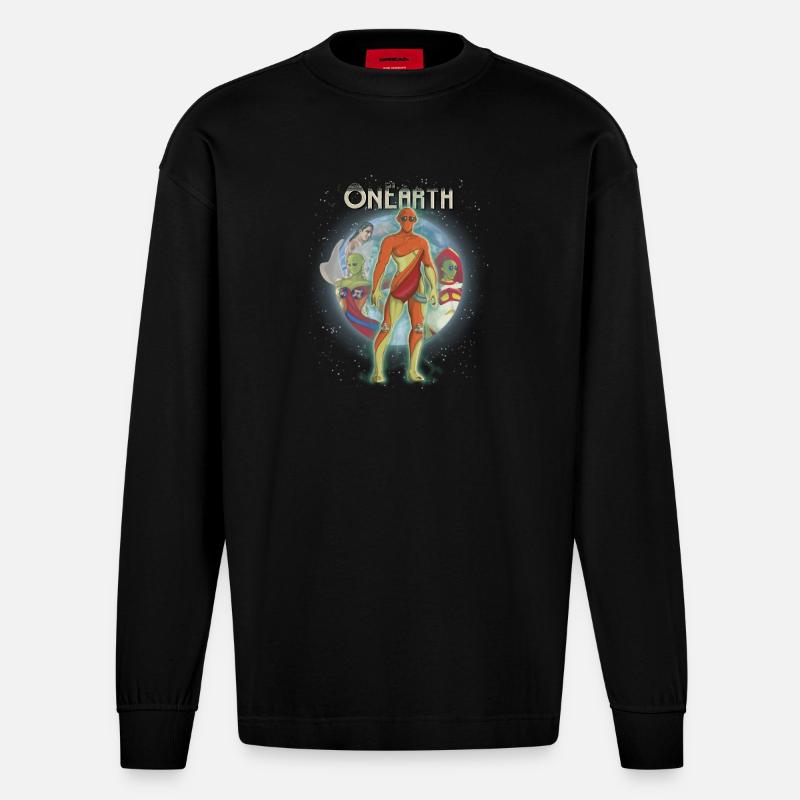 Couverture d’OnEarth - Manches longues bio épais oversize fabriqué en UE - SOLID BLACK