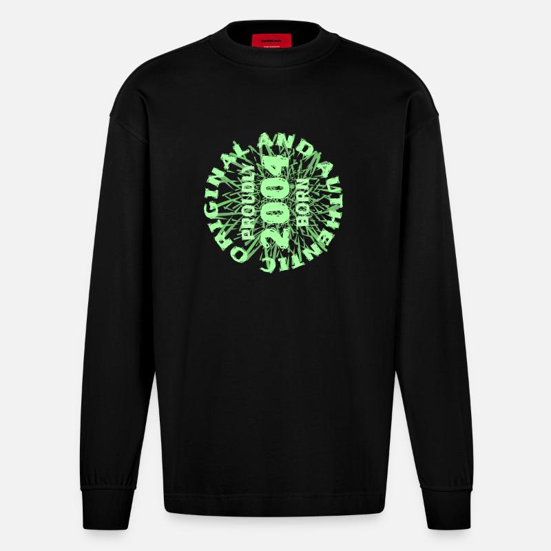 Hobby 2004 - Heavyweight Oversized Organic Langarmshirt Made in EU - SOLID BLACK