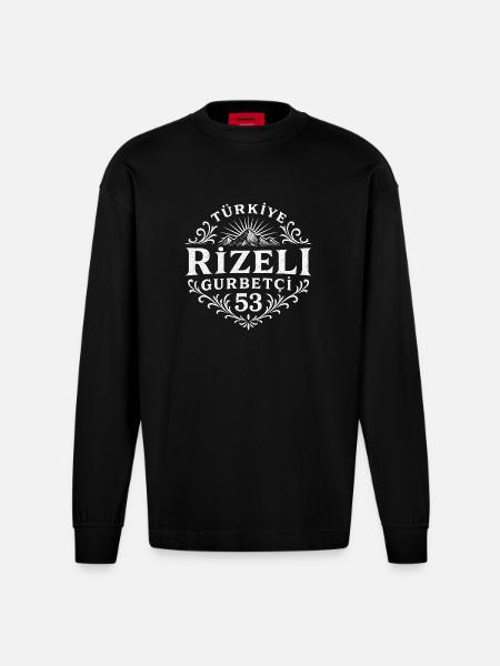 Rize - Heavyweight Oversized Organic Longsleeve Shirt Made in EU - SOLID BLACK