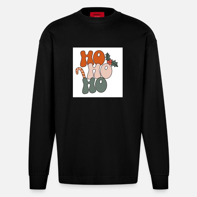 Hoho - Heavyweight Oversized Organic Langarmshirt Made in EU - SOLID BLACK