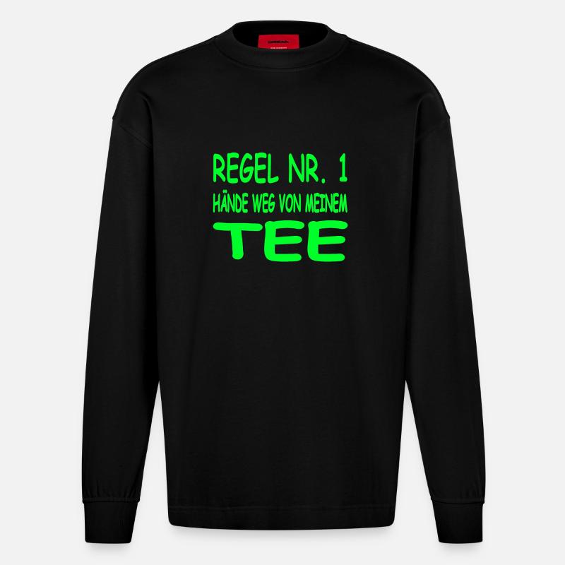 Tee - Heavyweight Oversized Organic Langarmshirt Made in EU - SOLID BLACK