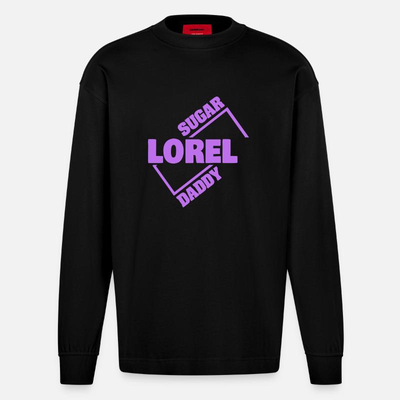 Sugar Daddy Lorel - Manches longues bio épais oversize fabriqué en UE - SOLID BLACK