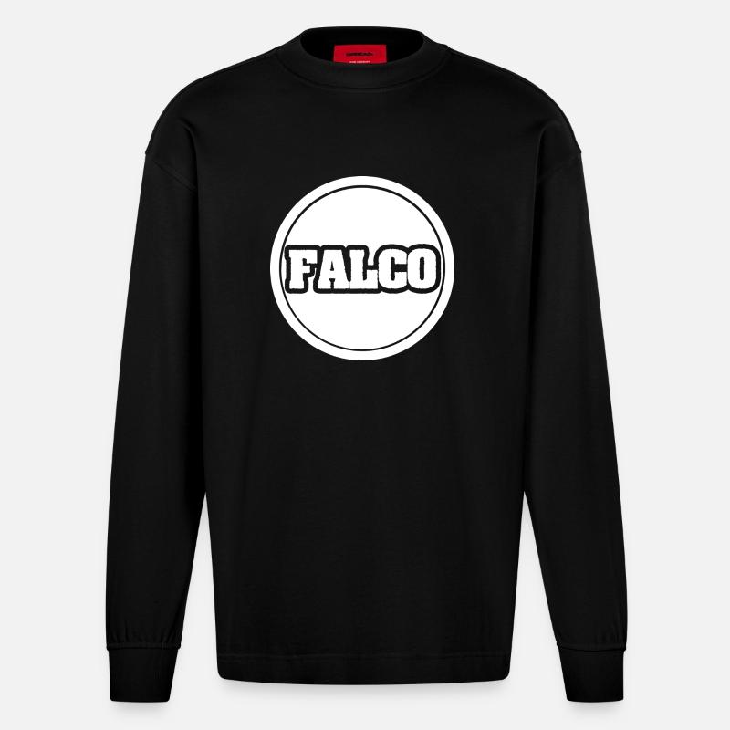 als Vorname - Heavyweight Oversized Organic Langarmshirt Made in EU - SOLID BLACK