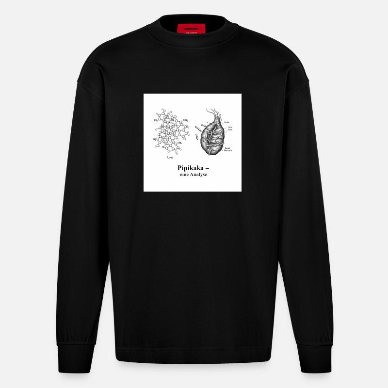 Analyse - Heavyweight Oversized Organic Langarmshirt Made in EU - SOLID BLACK