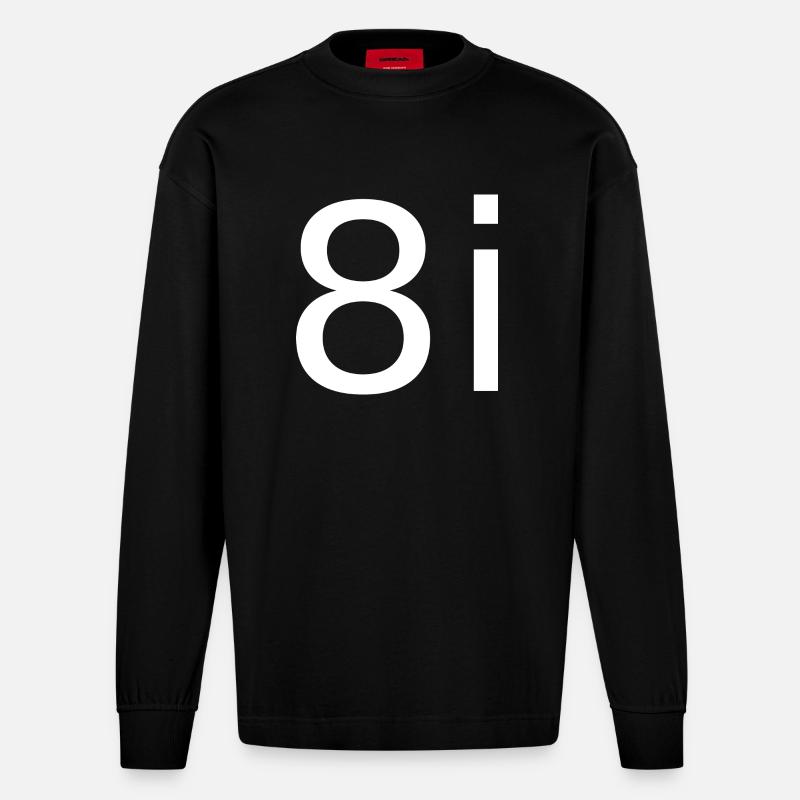 8i - Heavyweight Oversized Organic Longsleeve Shirt Made in EU - SOLID BLACK