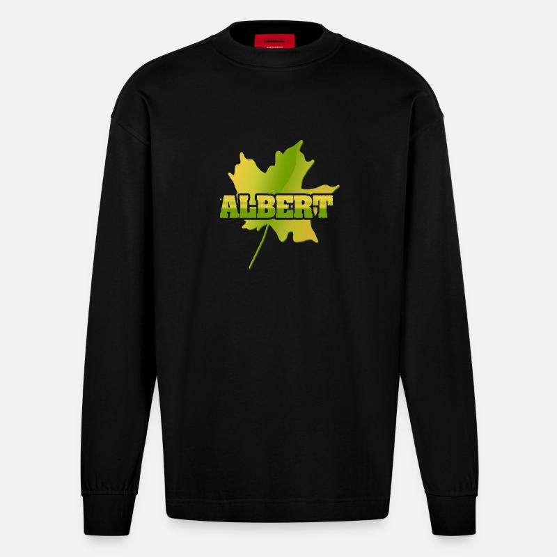 Albert Albert - Heavyweight Oversized Organic Langarmshirt Made in EU - SOLID BLACK