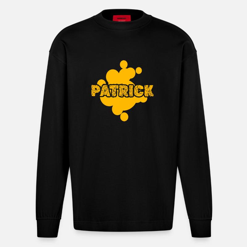 Maler Patrick - Heavyweight Oversized Organic Langarmshirt Made in EU - SOLID BLACK