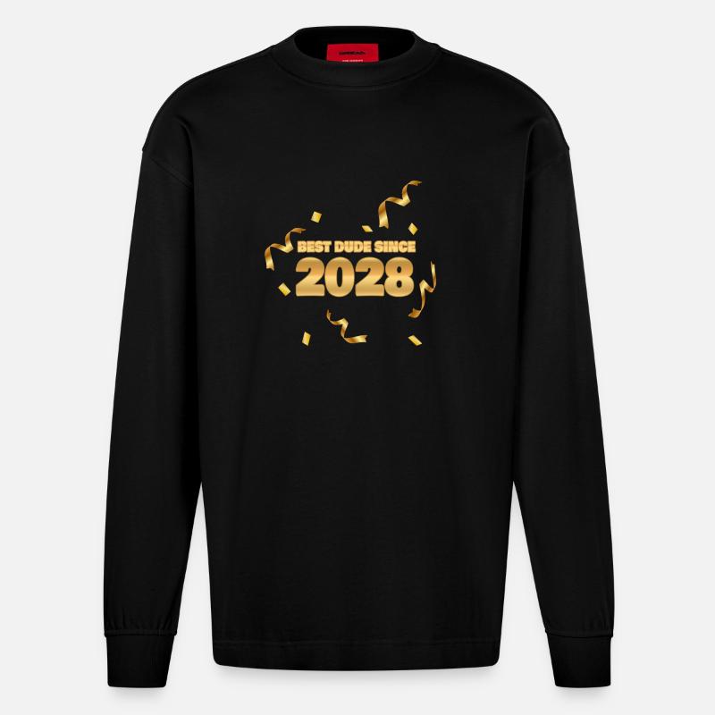 Held 2028 - Heavyweight Oversized Organic Langarmshirt Made in EU - SOLID BLACK