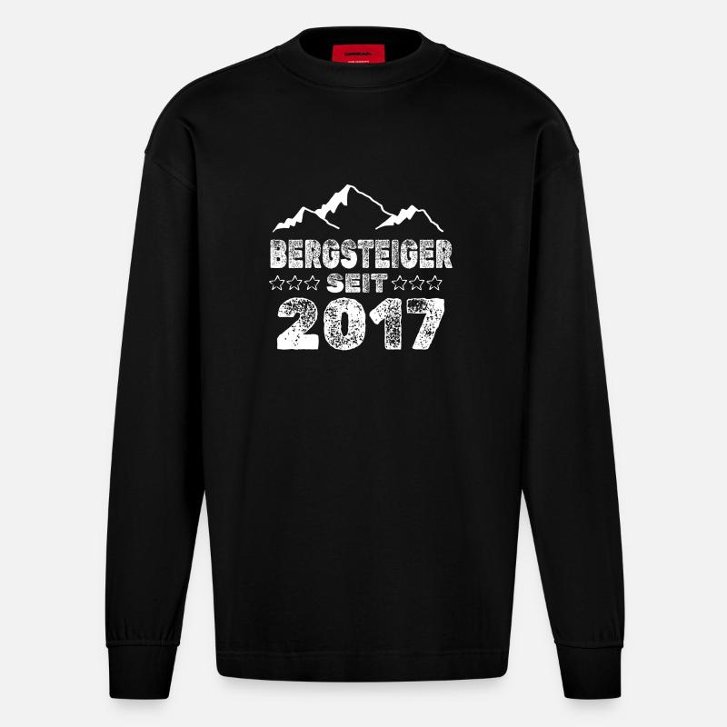 2017 - Heavyweight Oversized Organic Langarmshirt Made in EU - SOLID BLACK