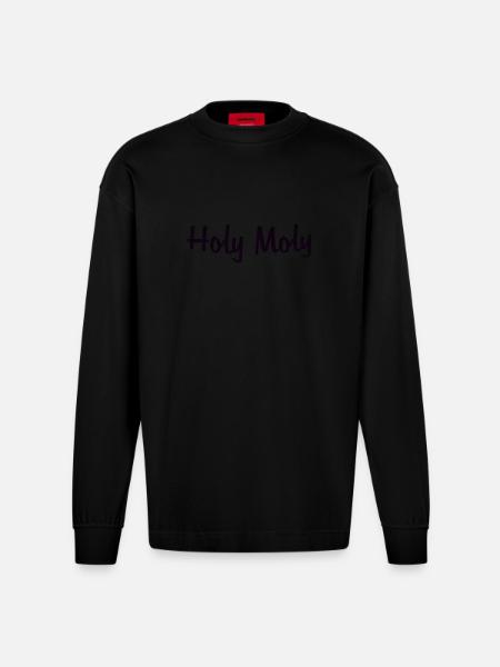 Holy Moly - Heavyweight Oversized Organic Langarmshirt Made in EU - SOLID BLACK