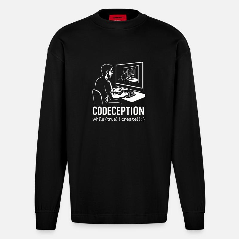 Codeception - Heavyweight Oversized Organic Longsleeve Shirt Made in EU - SOLID BLACK