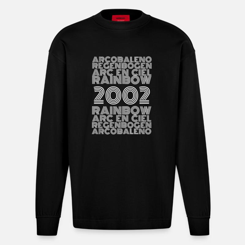 arc 2002 - Heavyweight Oversized Organic Langarmshirt Made in EU - SOLID BLACK