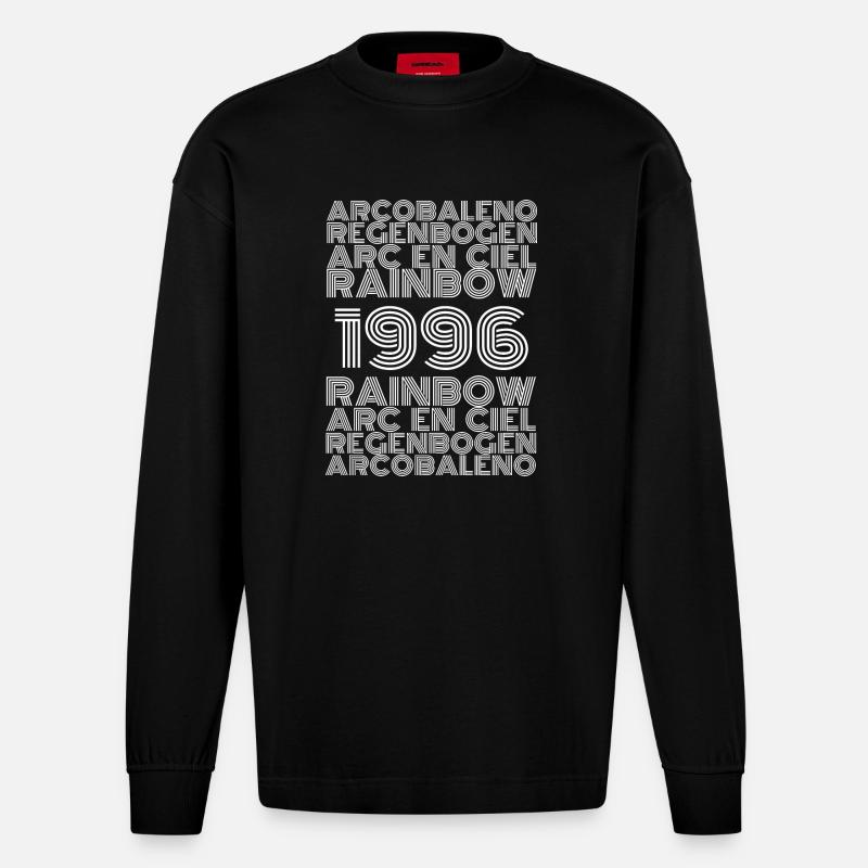 arc 1996 - Heavyweight Oversized Organic Langarmshirt Made in EU - SOLID BLACK