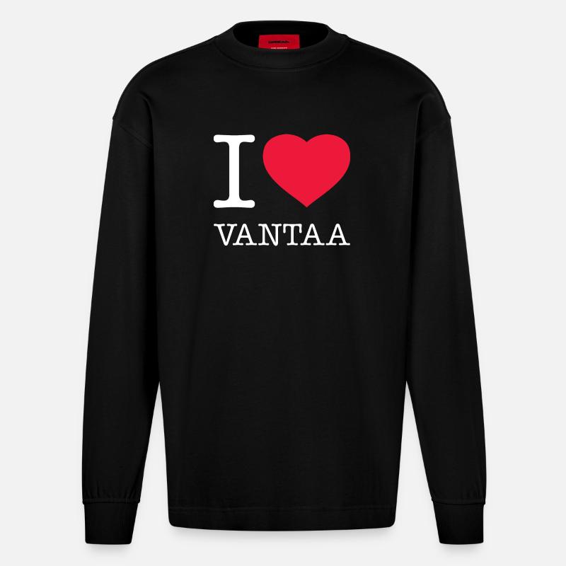 J’ADORE VANTAA - Manches longues bio épais oversize fabriqué en UE - SOLID BLACK