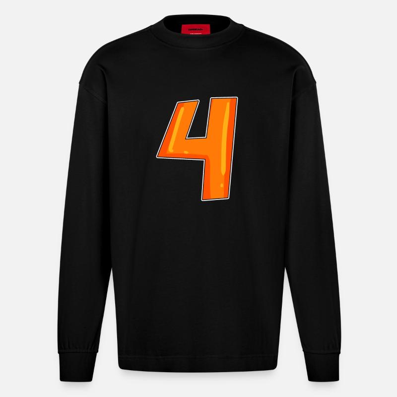 4 - Manches longues bio épais oversize fabriqué en UE - SOLID BLACK