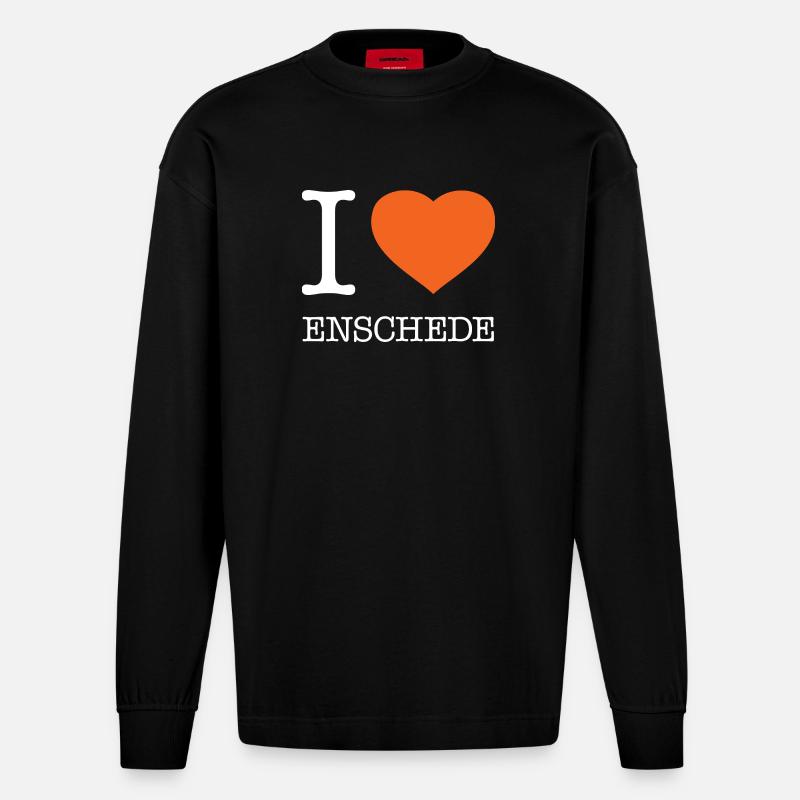 J’ADORE ENSCHEDE - Manches longues bio épais oversize fabriqué en UE - SOLID BLACK