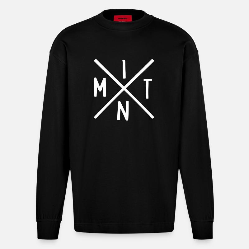MINT - Heavyweight Oversized Organic Langarmshirt Made in EU - SOLID BLACK
