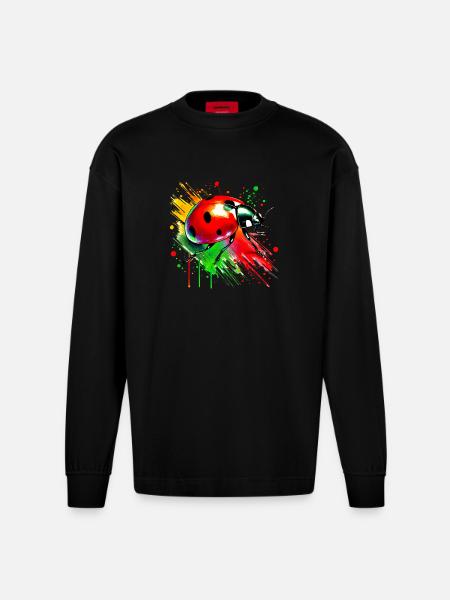 Coccinelle - Manches longues bio épais oversize fabriqué en UE - SOLID BLACK