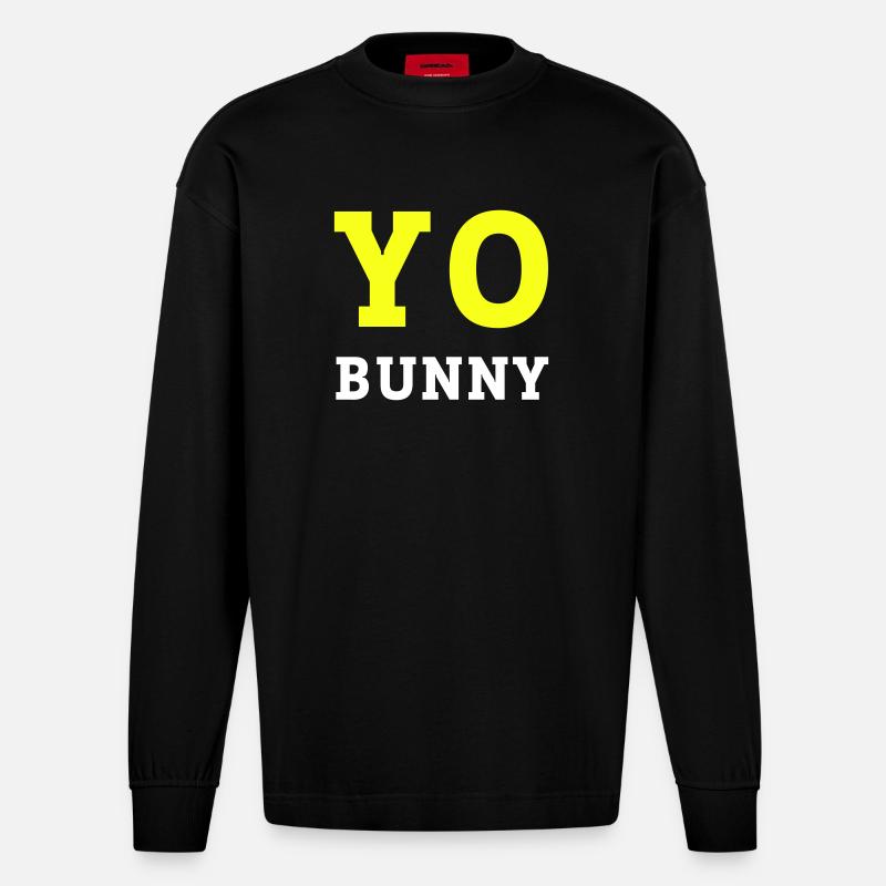 yobun_2 - Heavyweight Oversized Organic Langarmshirt Made in EU - SOLID BLACK