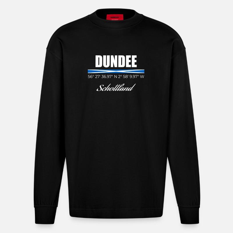 Dundee - Heavyweight Oversized Organic Langarmshirt Made in EU - SOLID BLACK