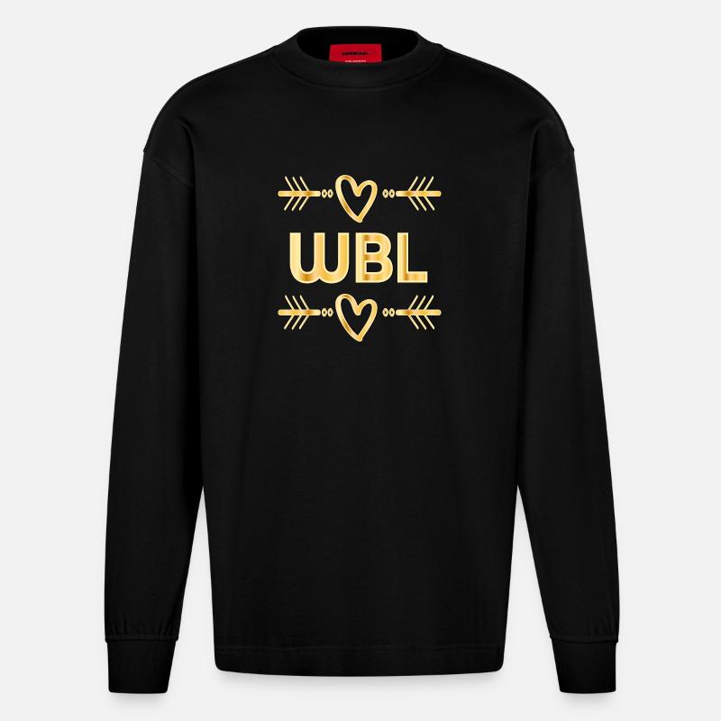 Responsable de quartier WBL Gestionnaire résidentiel - Manches longues bio épais oversize fabriqué en UE - SOLID BLACK